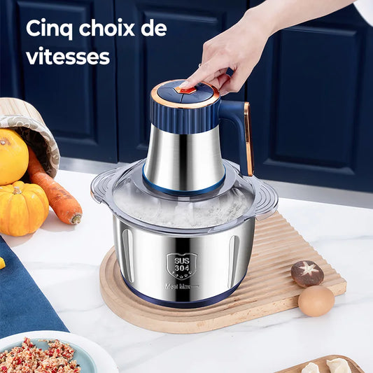 GrindPro™ – Hachoir Électrique Multifonction 5L