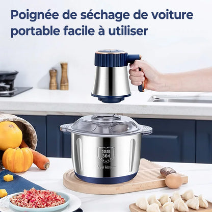 GrindPro™ – Hachoir Électrique Multifonction 5L